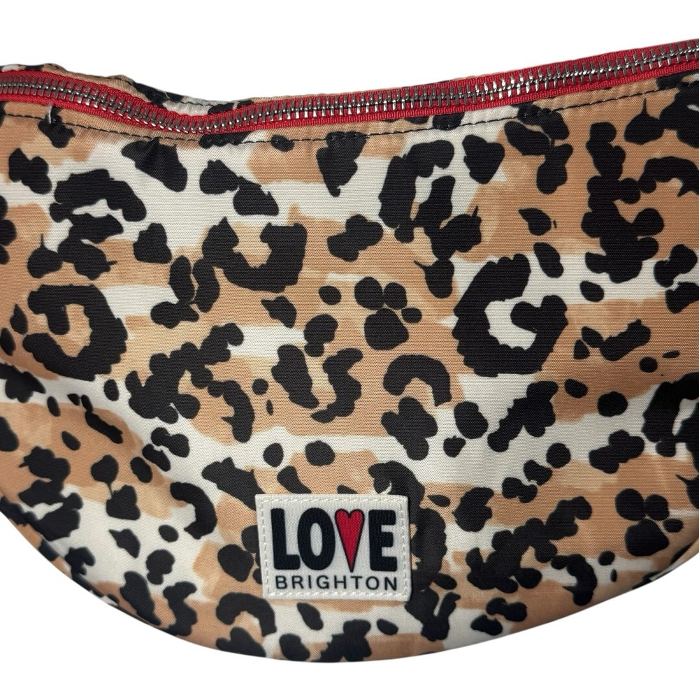 NEW Brighton Spotted Love Swing‎ Bag Leopard Animal Print Travel Chic Luxury - Picture 3 of 9
